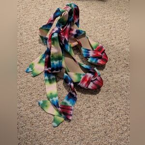 Colorful Tie-Dye Women's Sandals